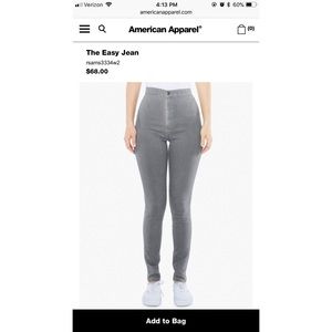 American Apparel Easy Jean in Grey